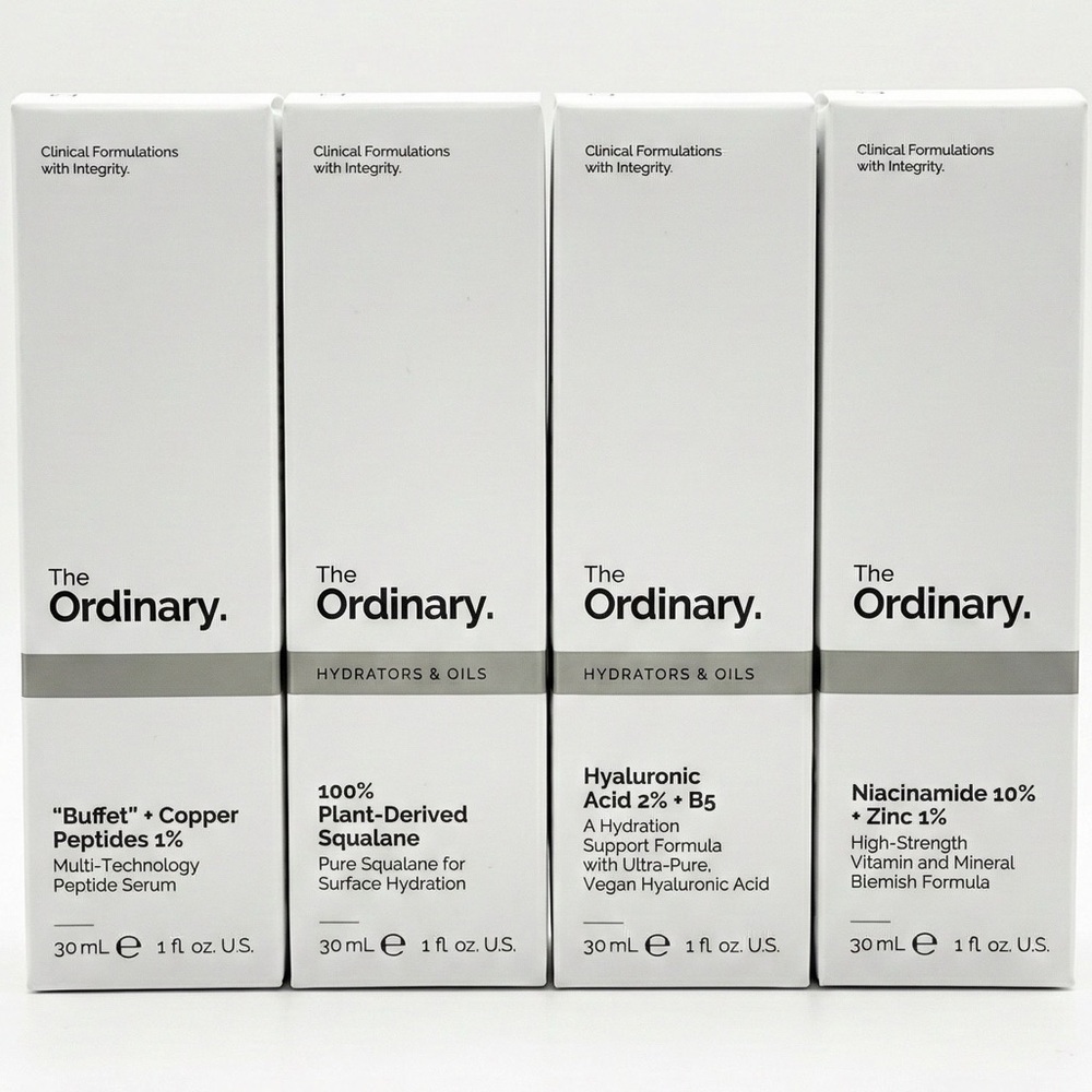 BNIB‼️ 4 x BOTTLE THE ORDINARY SKINCARE SET - Face Serum NEW SEALED